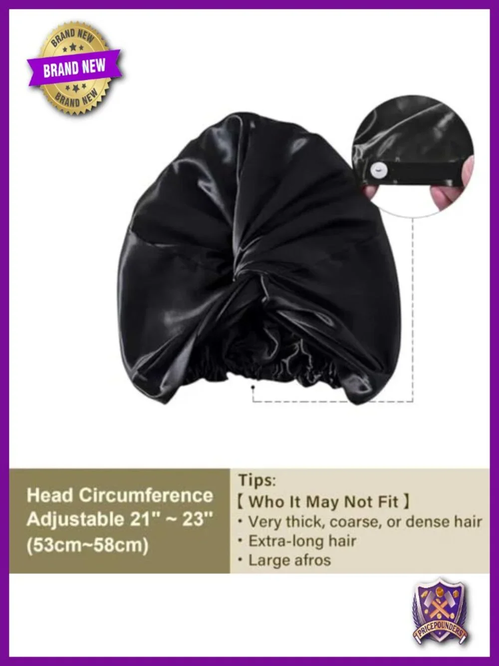 22 Momme 100% Mulberry Silk Bonnet Hair Wrap for Sleeping - Adjustable